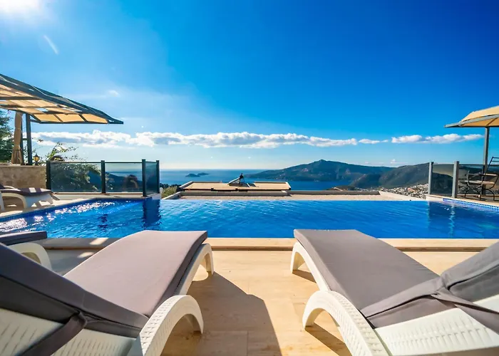 Luxury 4-bedroom Sea View With Private Pool In 빌라 칼칸